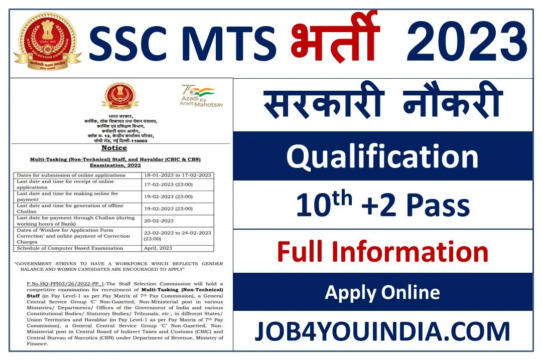 SSC MTS Recruitment 2023