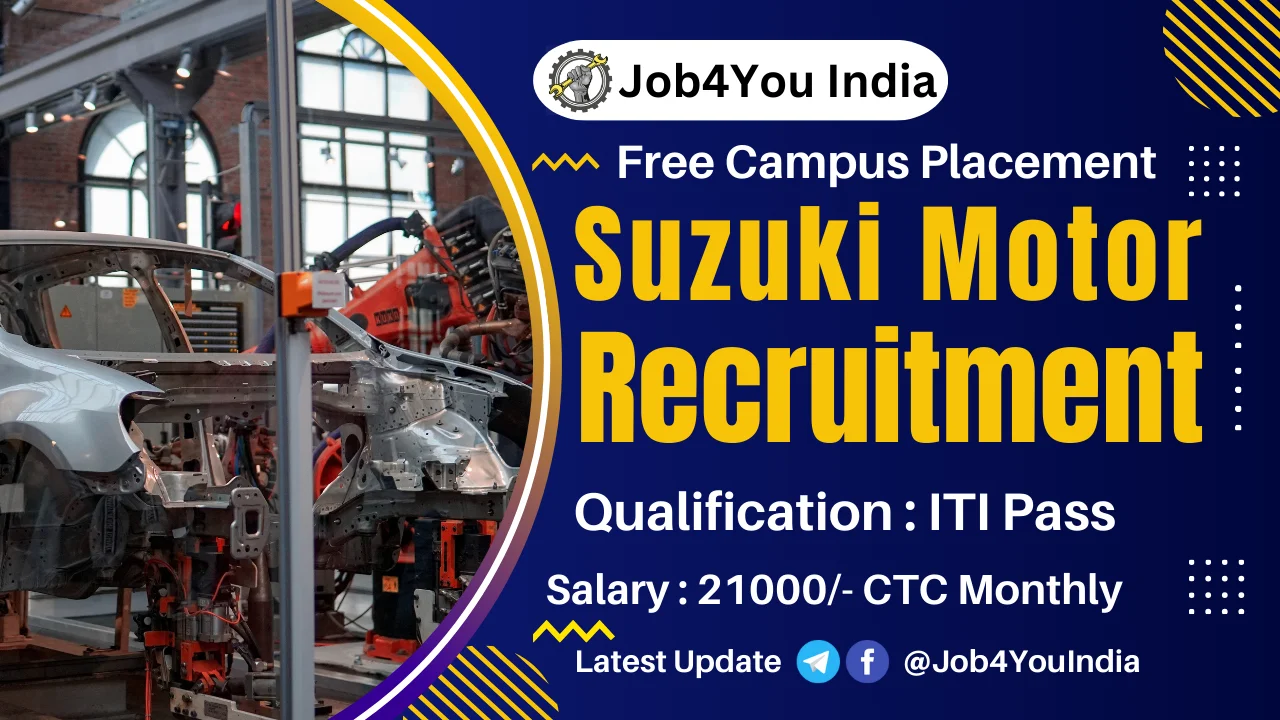 Suzuki Motor ITI Recruitment 2024