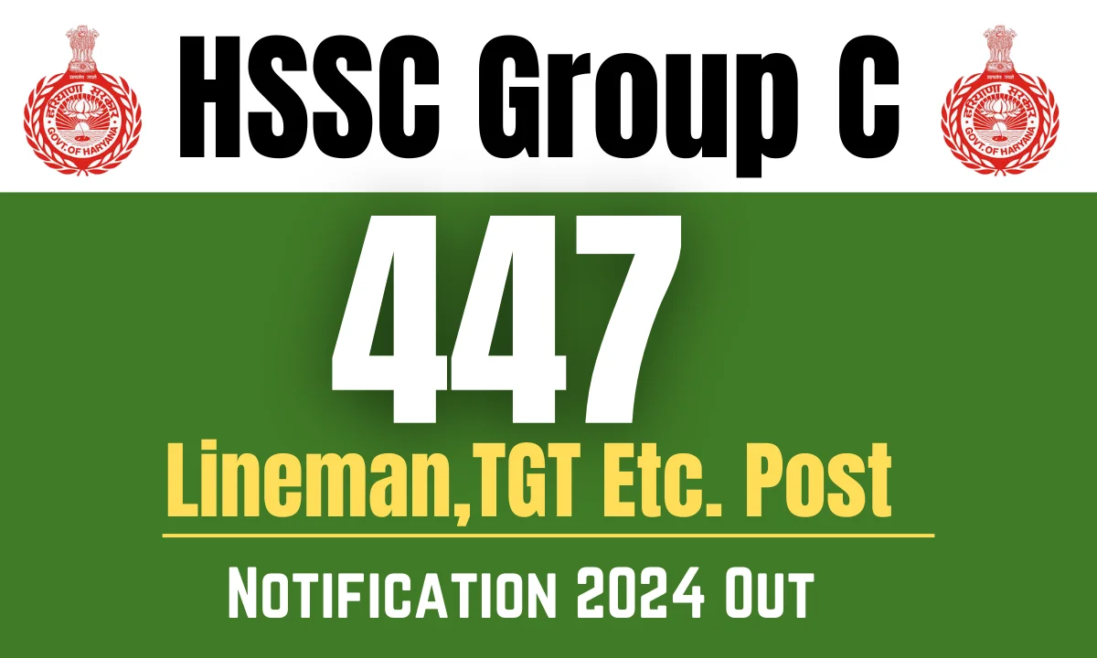 hssc group c recruitment 2024