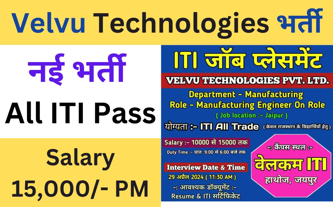 Velvu Technologies Recruitment 2024