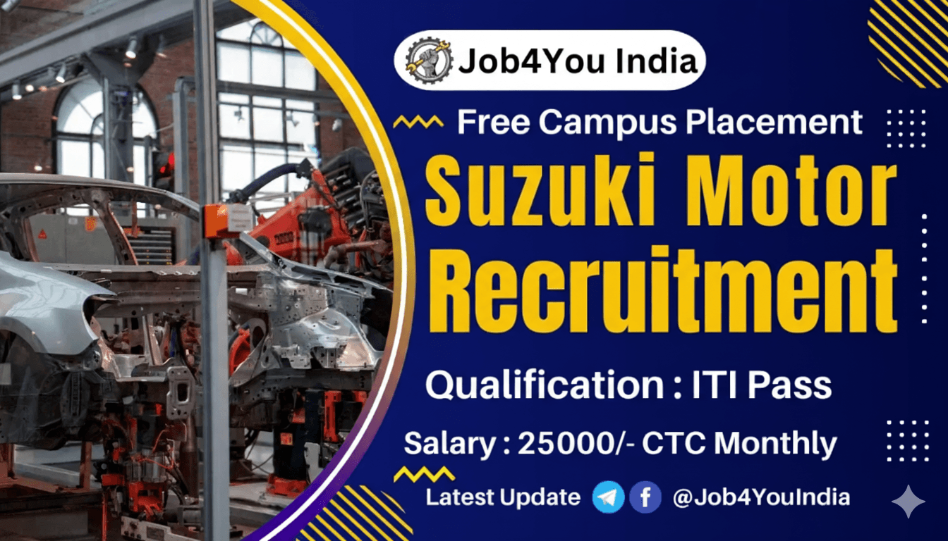 Suzuki Motor ITI Recruitment 2025