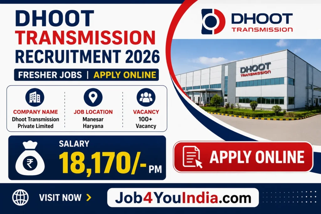 Dhoot Transmission Recruitment 2026